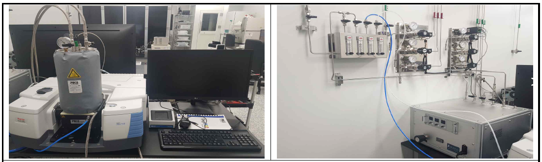 가스분석용 FTIR Ref. 특성평가 구축 현황 사진