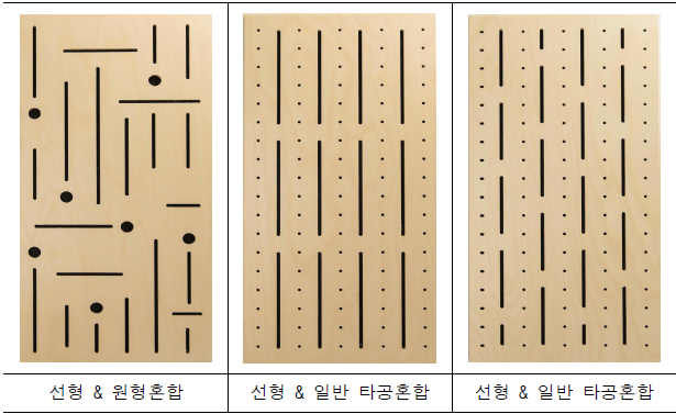 타공 디자인 적용 제품