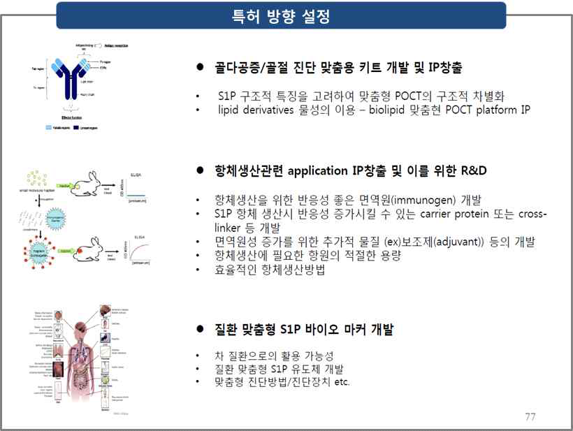 특허 방향 설정