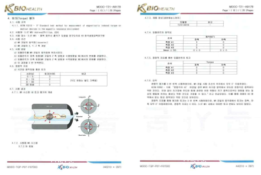 MRI 토크 평가 보고서 (오송첨단의료산업진흥재단)