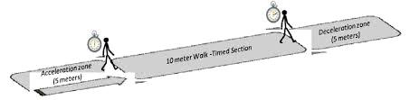 10 meter walk test