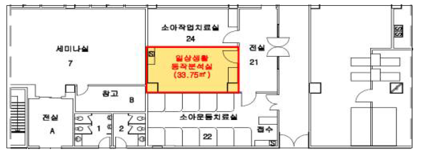 보행재활로봇 설치 공간(33.75㎡) (A)