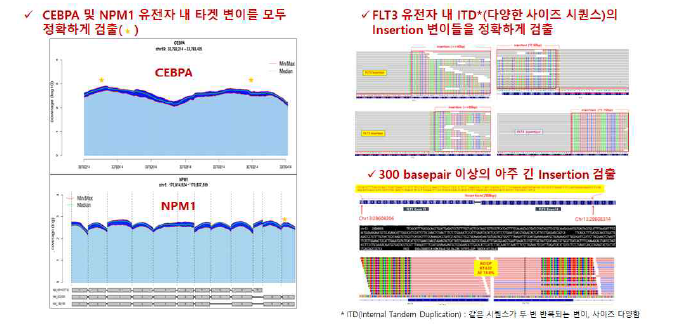 혈액암 필수유전자 검출 성능 검증결과