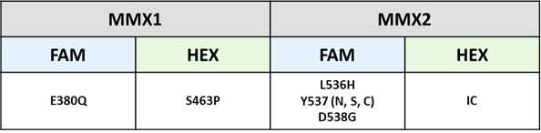 ddESR1 mutation test kit (RUO) MMX 구성