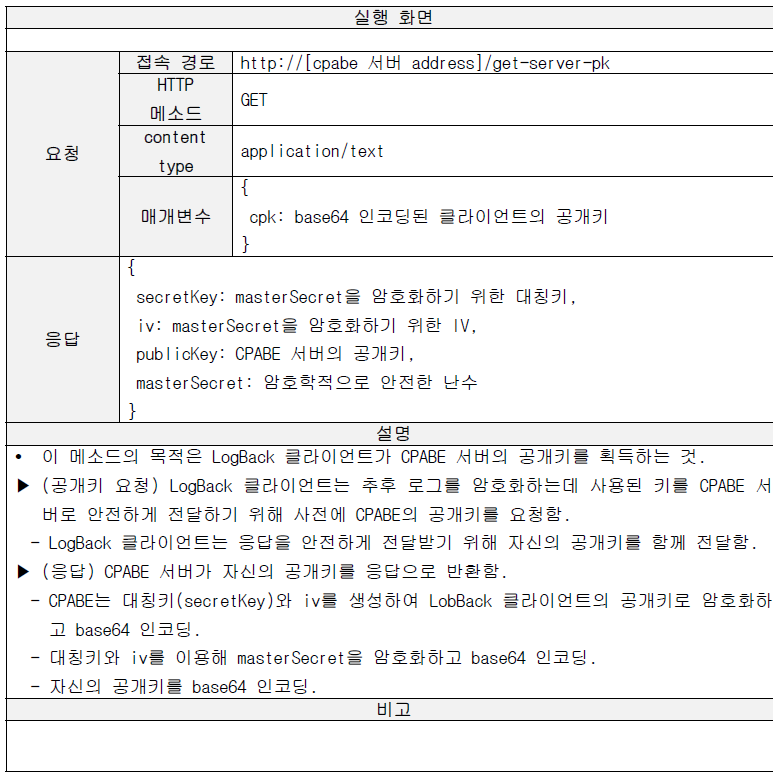 CPABE 서버의 공개키 요청