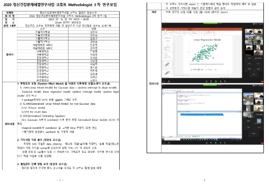 2020년 2세부 방법론 운영위원회 3차