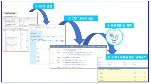 e-CRF 데이터 입력 수행 과정