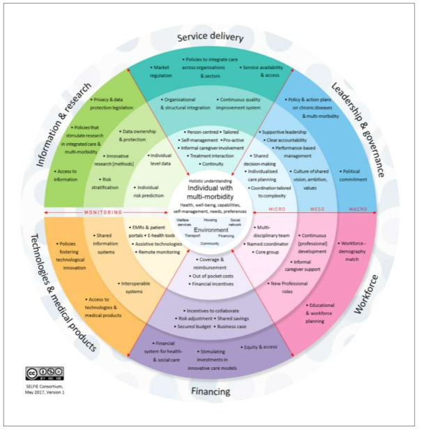 복합만성질환자를 위한 SELFIE FRAMEWORK (주: Leijten et al(2018)의 15p. Figure 1)