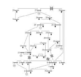 IEEE-30 모선 송전망