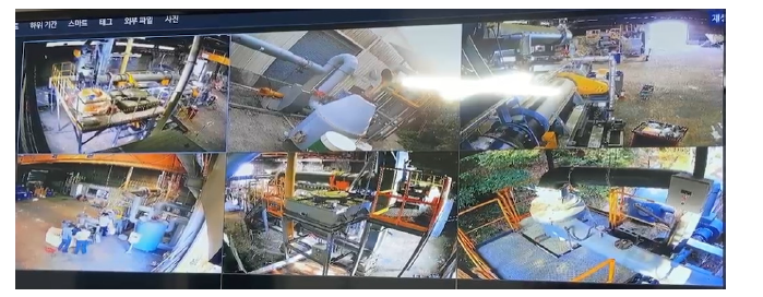 고품위화 연료 생산 공정 CCTV 화면