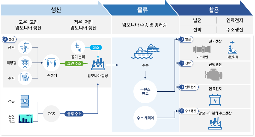 청정 암모니아 가치사슬