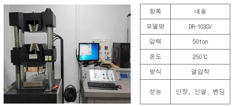 유압프레스머신 장비 및 사용 조건