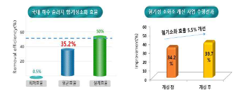 국내 혐기성소화조 운영현황 및 소화조 개선사업의 효과