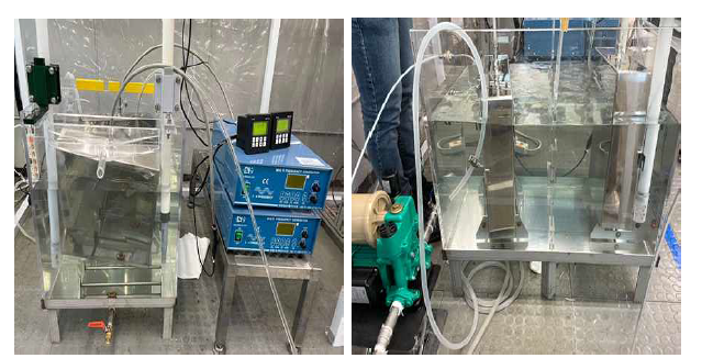 Lab 규모 초음파 가진 마이크로버블 여과포 세척기 제작 결과