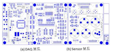 복합 멀티채널 센서보드의 도면