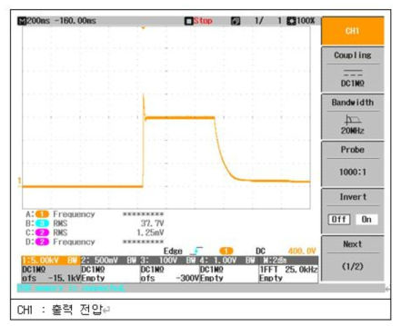 무부하 IGNITION 전압