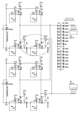 10kW 펄스형 자외선램프용 IGBT 전력 회로