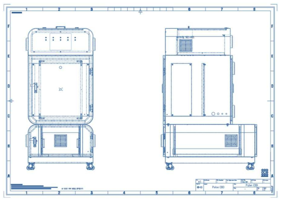 펄스 CBD 안정기 일체형 제작도면
