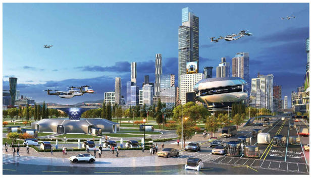 미래 모빌리티 기반 친환경 미래 사회, 출처:현대자동차