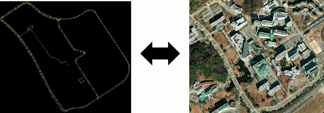 KAIST OSM 기반으로 제작한 node-edge 그래프