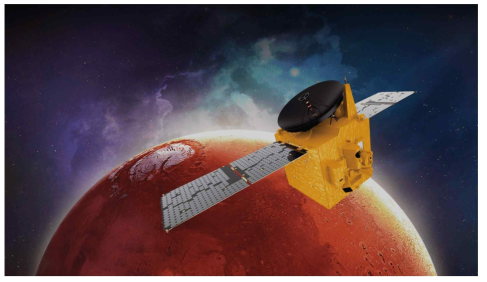 UAE의 화성 궤도선 HOPE (Source: UAE Space Agency)