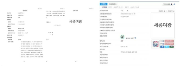 세종여왕 상표출원