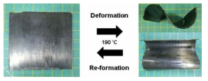 세분화 된 Resin drop patterning이 적용된 CFRP의 deformation과 re-formation 거동