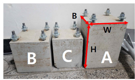 지주시설물 기초 축소모델