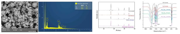 Gd, DyFA 소재의 물성 분석 결과