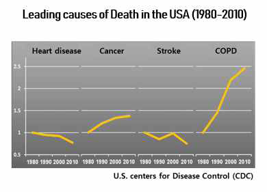 주요 질병 사망률 변화