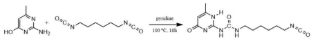 Synthesis of 1-(6-isocyanatohexyl)-3-(6-methyl-4-oxo-1,4-dihydropyrimidin-2-yl)urea