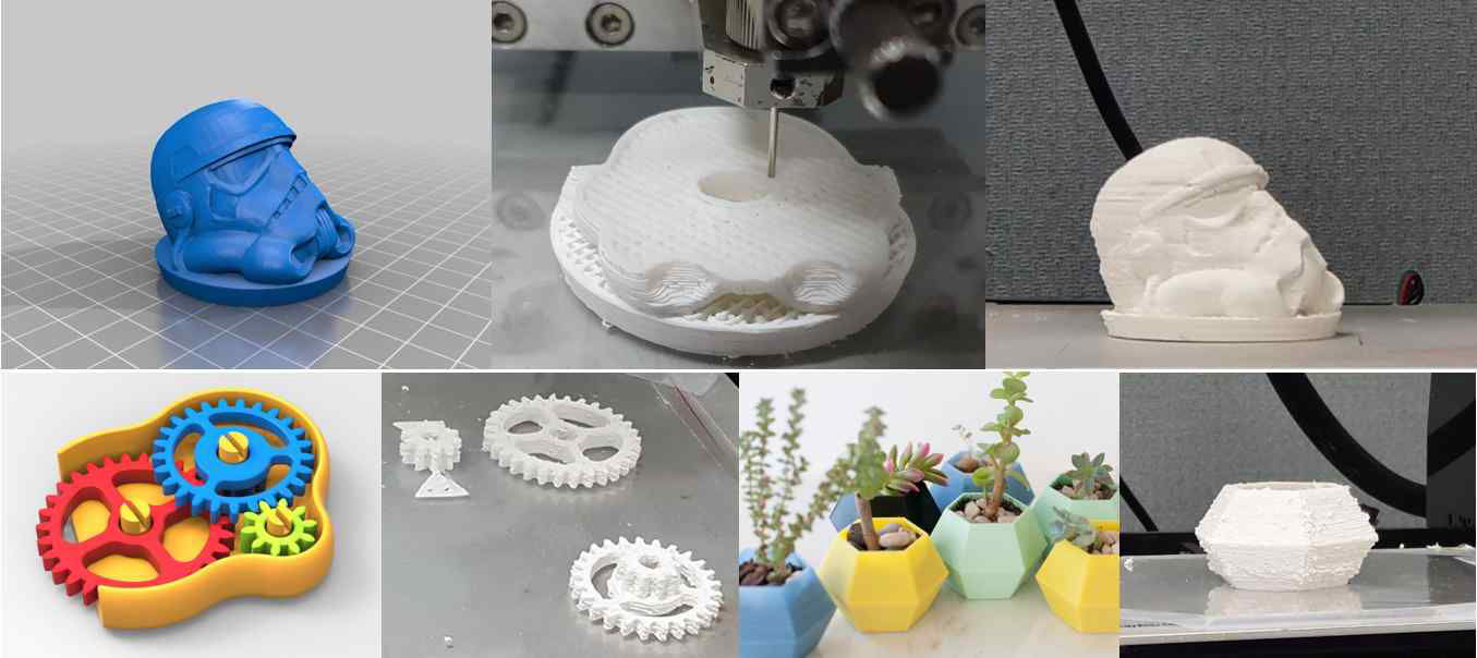 Direct nozzle 기반의 Near-Net-shape 3D 세라믹 인쇄 공정을 통해 제조된 복잡형상 인쇄물
