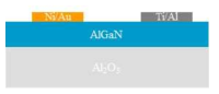 Al0.4Ga0.6N Schottky device의 개략도