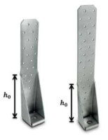 홀다운 형태에 따른 유효높이 (Simpson Strong-Tie 社)