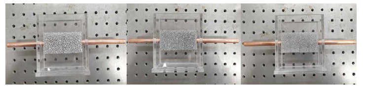 메탈폼 내부 공극 변화에 따른 상변화 현상 테스트를 위한 열교환기 모듈