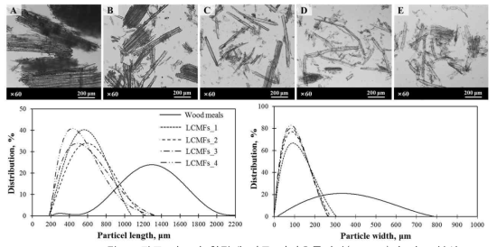 잔존 리그닌 함량에 따른 바이오폴리머(LCMFs)의 입도 분석