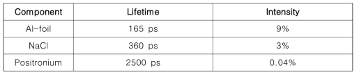 The lifetime and intensity of source correction components[11]