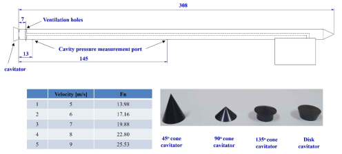 다종 캐비테이터 응용시험 연구 시험모형