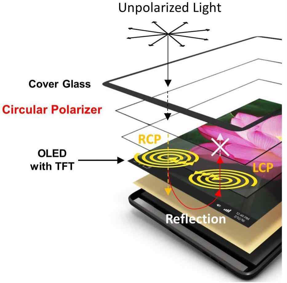 OLED 디스플레이 개념도