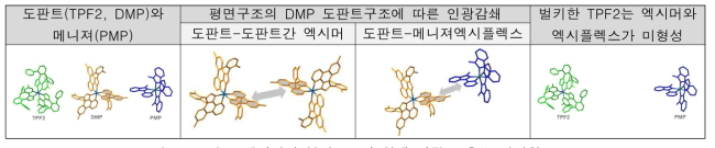 도판트-메니져의 분자구조가 청색 인광 효율을 결정함