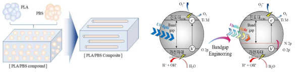 물리적 특성 개선 및 금속/비금속 도핑 통한 Band gap engineering