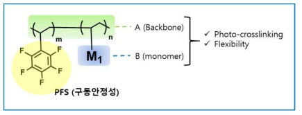 본 연구에서 제안하는 공중합체 예상 구조 및 각 부분별 기능