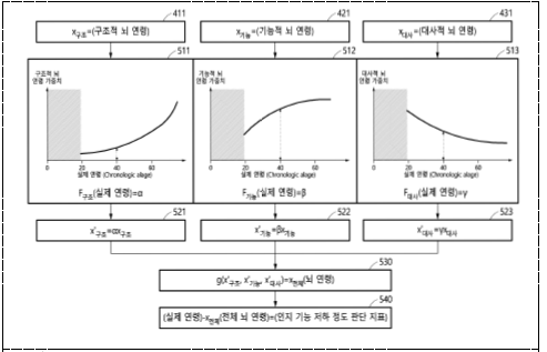 뇌연령에 기초한 인지기능 저하 양상 모니터링 플랫폼 개발 개념도