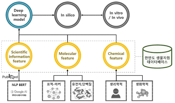 연구개발과제의 수행 과정 및 수행 내용 모식도