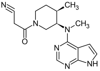 Tofactinib의 분자 구조