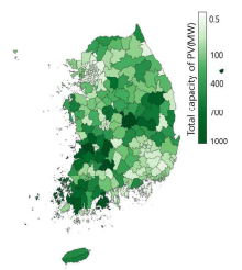 행정구역별 누적용량 현황