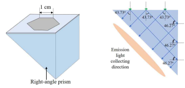 플라즈몬-형광분자 커플링에 의한 증폭 형광을 채집할 프리즘 기반 광학 시스템 디자인