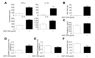 섬유아세포에 SNP처리에 따른 inflammation phenotype 변화 분석