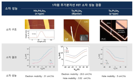 M2N3X8 의 결정구조의 1차원 무기분자선 FET 성능 검증