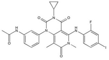 Trametinib의 분자구조